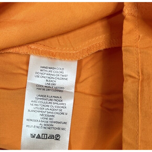 Anthropologie Dress Sz 0 Large Bow Open Back Sleeveless Textured Orange - Picture 10 of 12